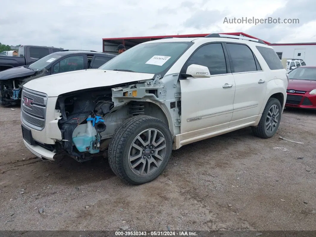 2013 Gmc Acadia Denali White vin: 1GKKVTKD1DJ204824