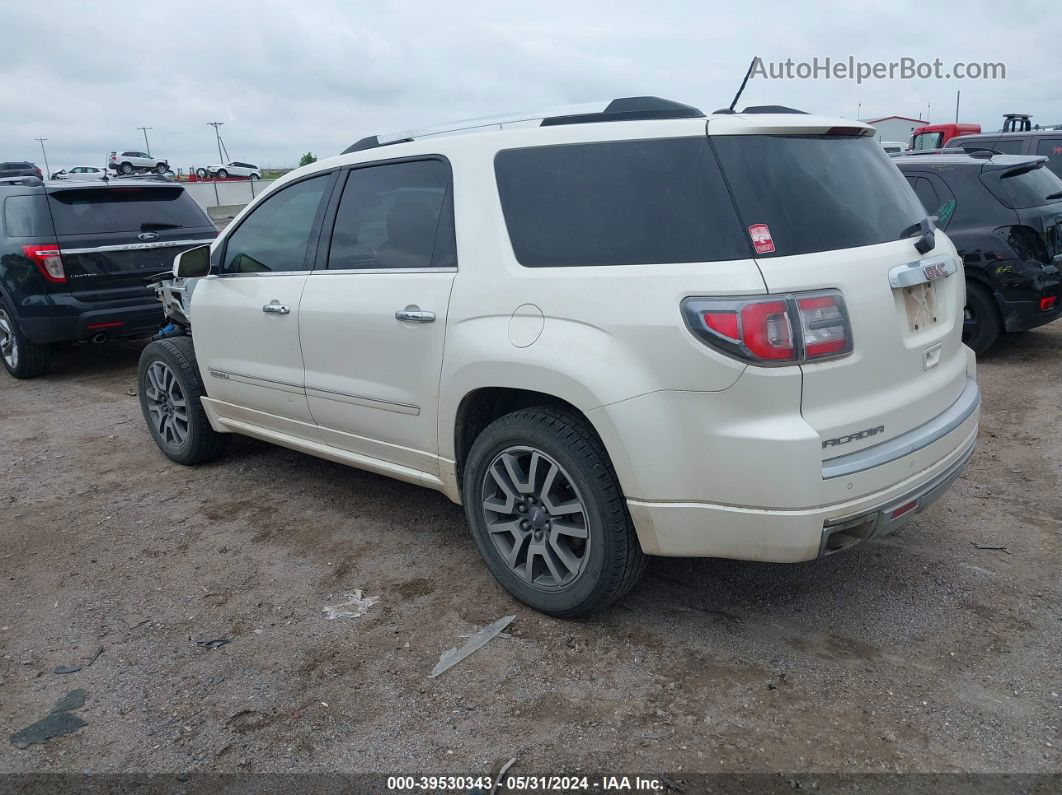 2013 Gmc Acadia Denali White vin: 1GKKVTKD1DJ204824