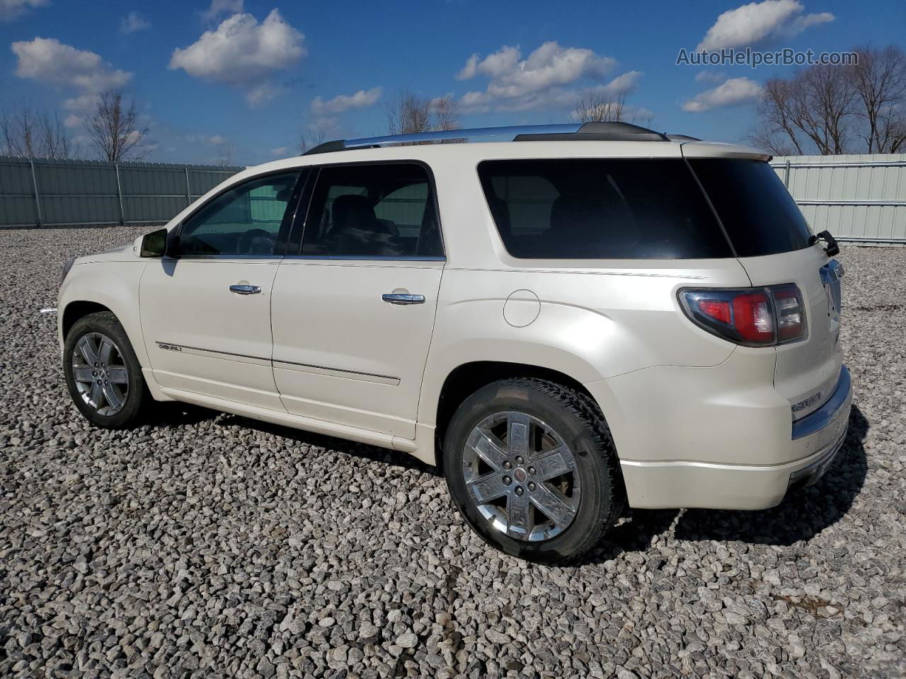 2013 Gmc Acadia Denali White vin: 1GKKVTKD1DJ209764