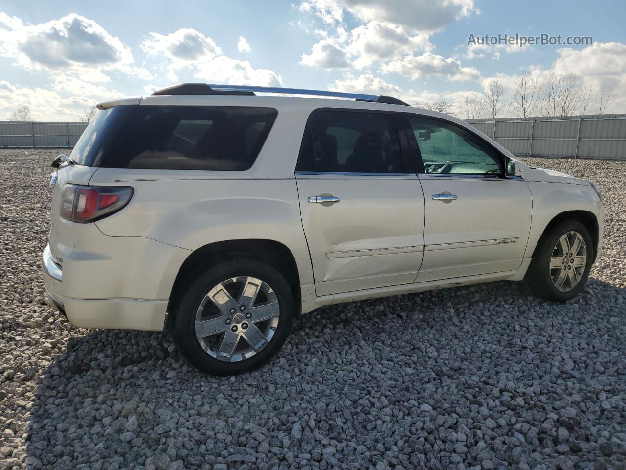 2013 Gmc Acadia Denali White vin: 1GKKVTKD1DJ209764