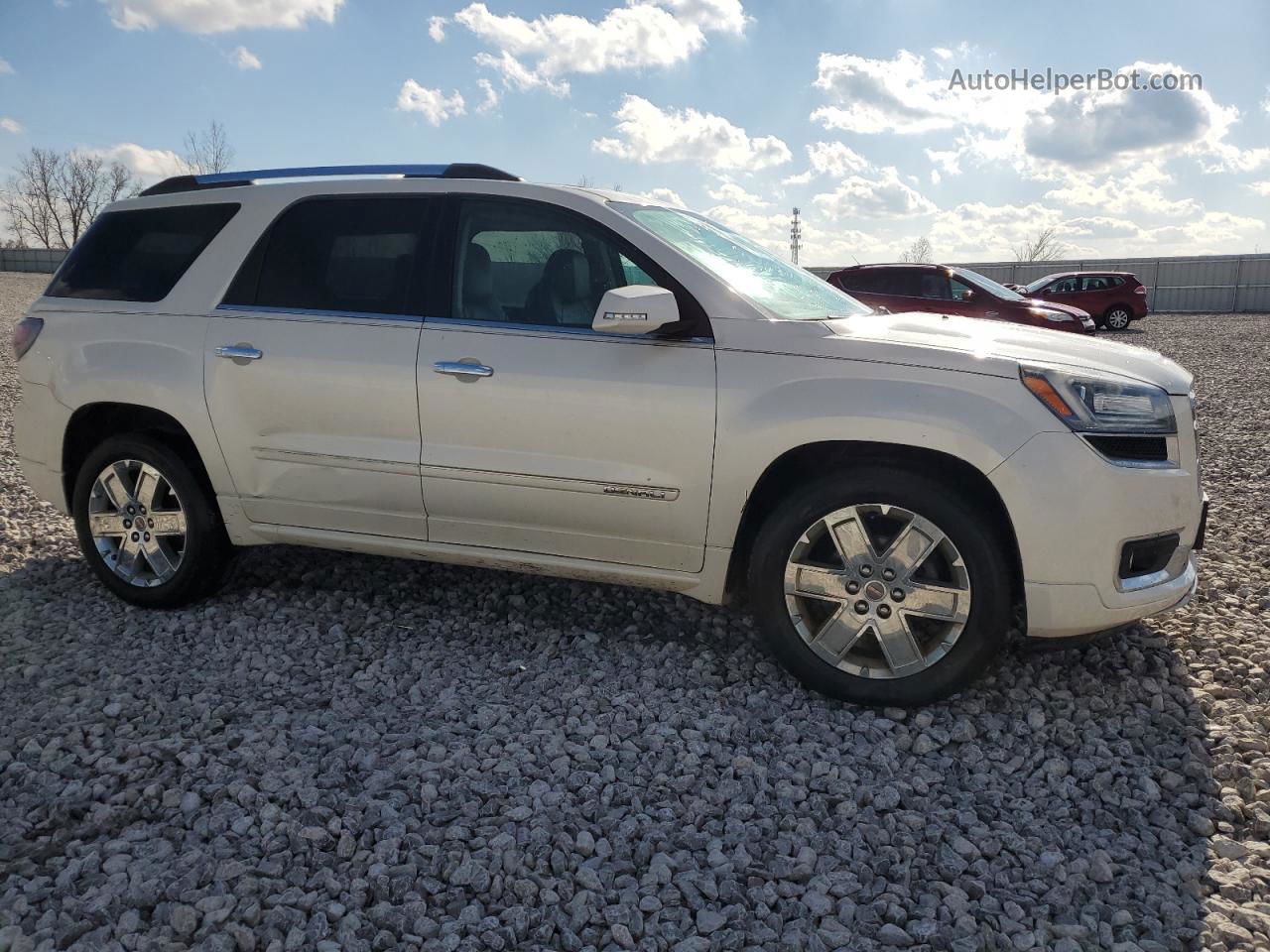 2013 Gmc Acadia Denali White vin: 1GKKVTKD1DJ209764