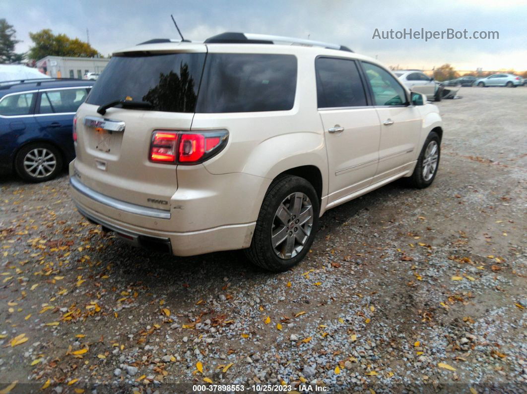 2014 Gmc Acadia Denali White vin: 1GKKVTKD1EJ162494