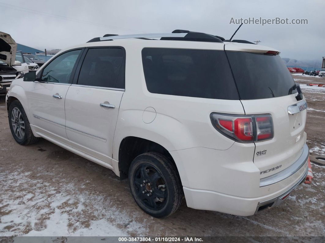 2014 Gmc Acadia Denali White vin: 1GKKVTKD1EJ195382