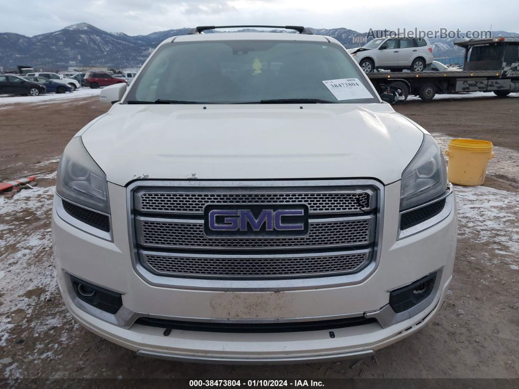 2014 Gmc Acadia Denali White vin: 1GKKVTKD1EJ195382