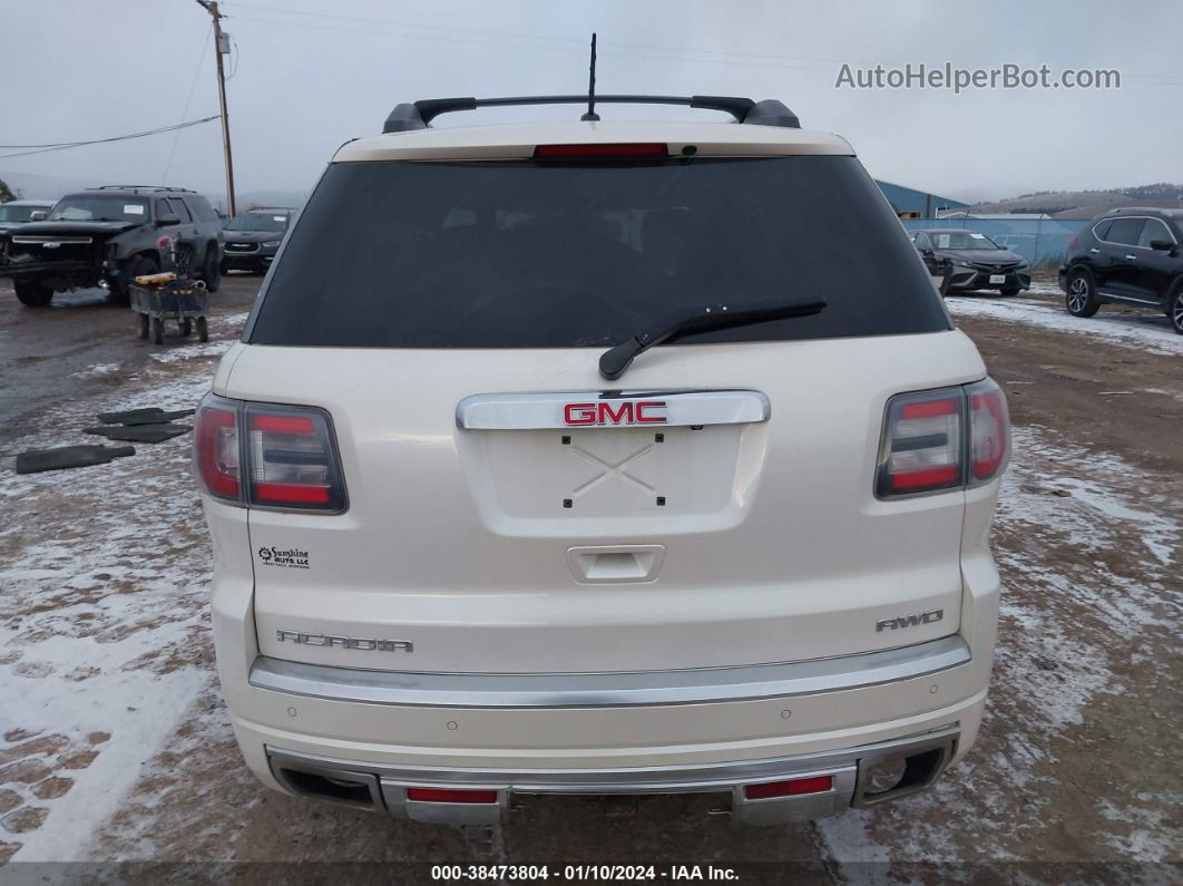 2014 Gmc Acadia Denali White vin: 1GKKVTKD1EJ195382