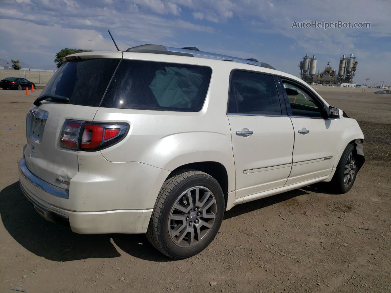 2013 Gmc Acadia Denali White vin: 1GKKVTKD2DJ163555