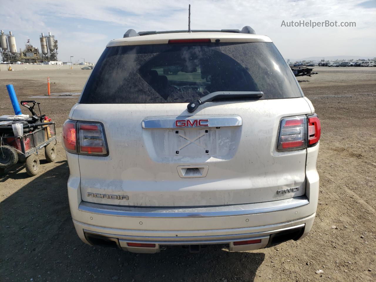 2013 Gmc Acadia Denali White vin: 1GKKVTKD2DJ163555