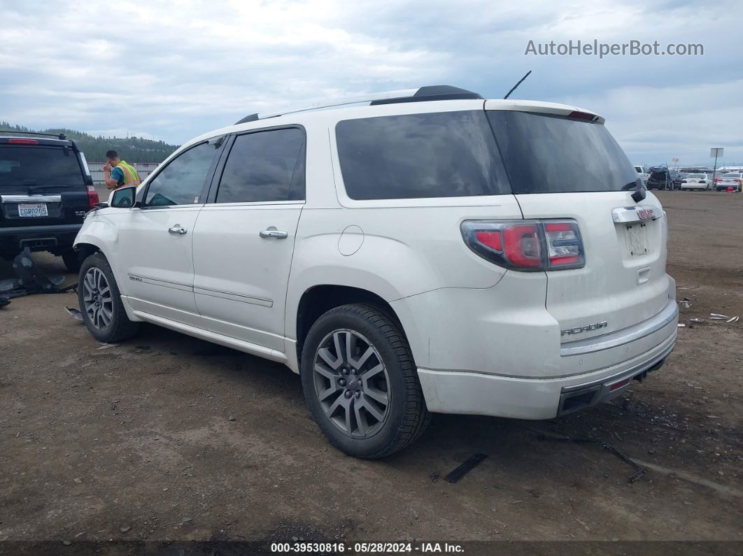 2013 Gmc Acadia Denali White vin: 1GKKVTKD2DJ219235