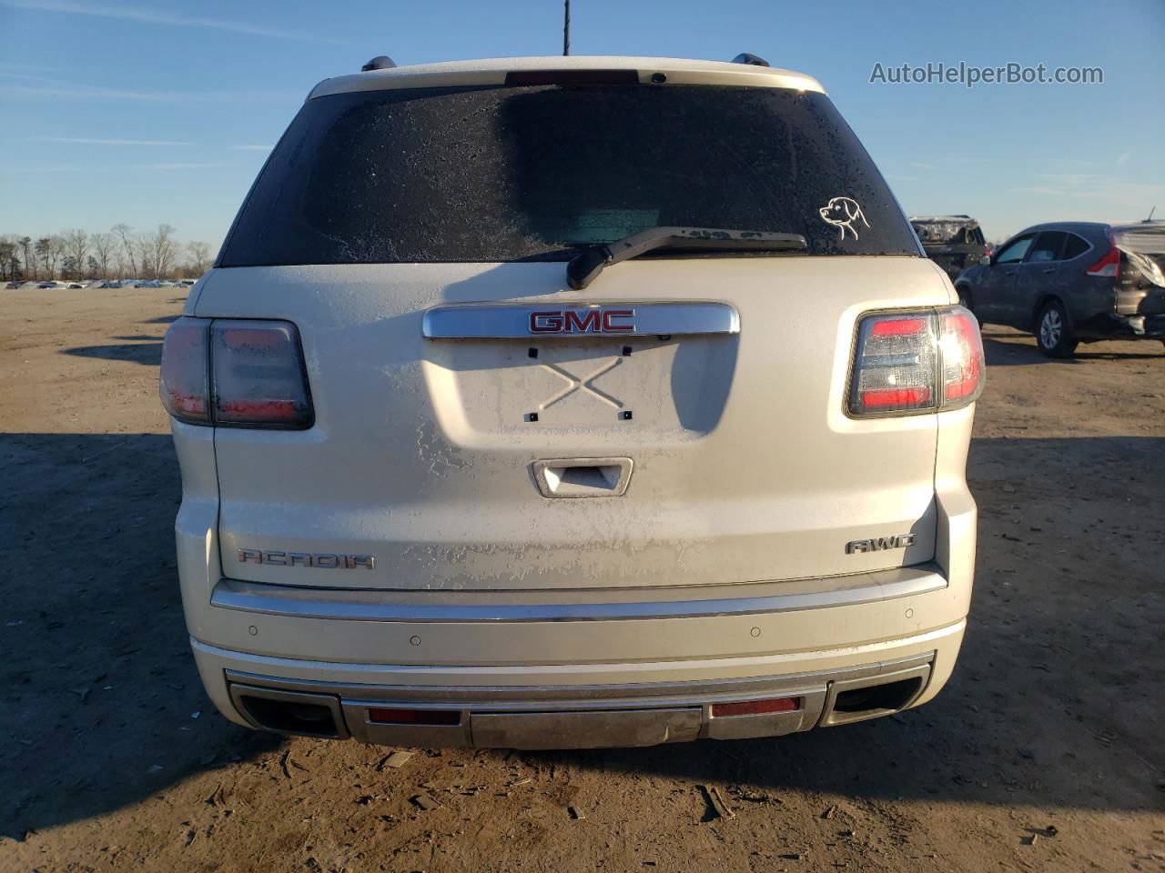 2014 Gmc Acadia Denali Белый vin: 1GKKVTKD2EJ152749