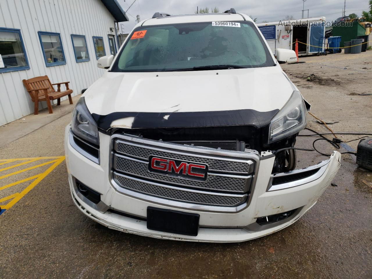 2014 Gmc Acadia Denali Белый vin: 1GKKVTKD2EJ164643