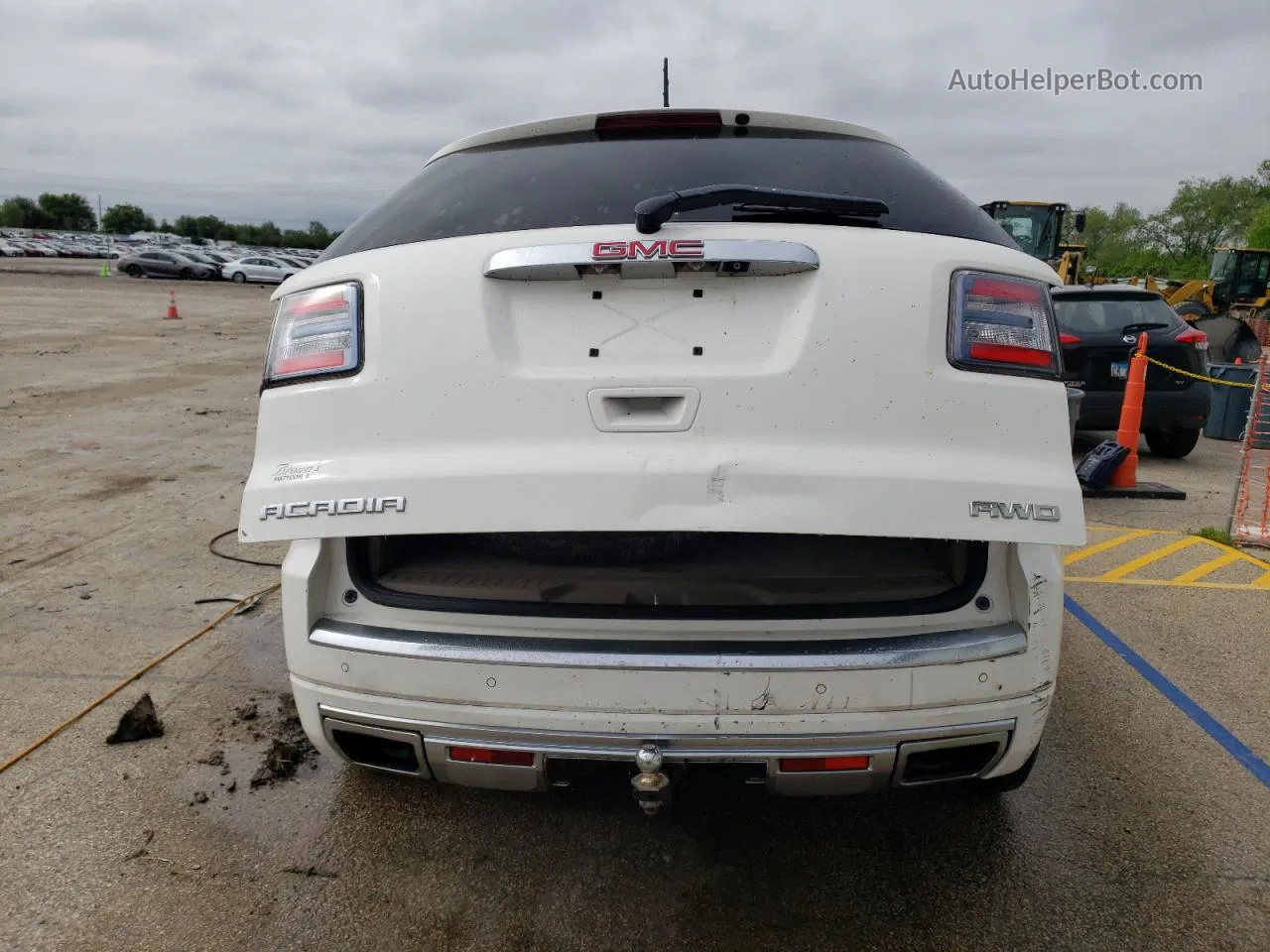 2014 Gmc Acadia Denali White vin: 1GKKVTKD2EJ164643