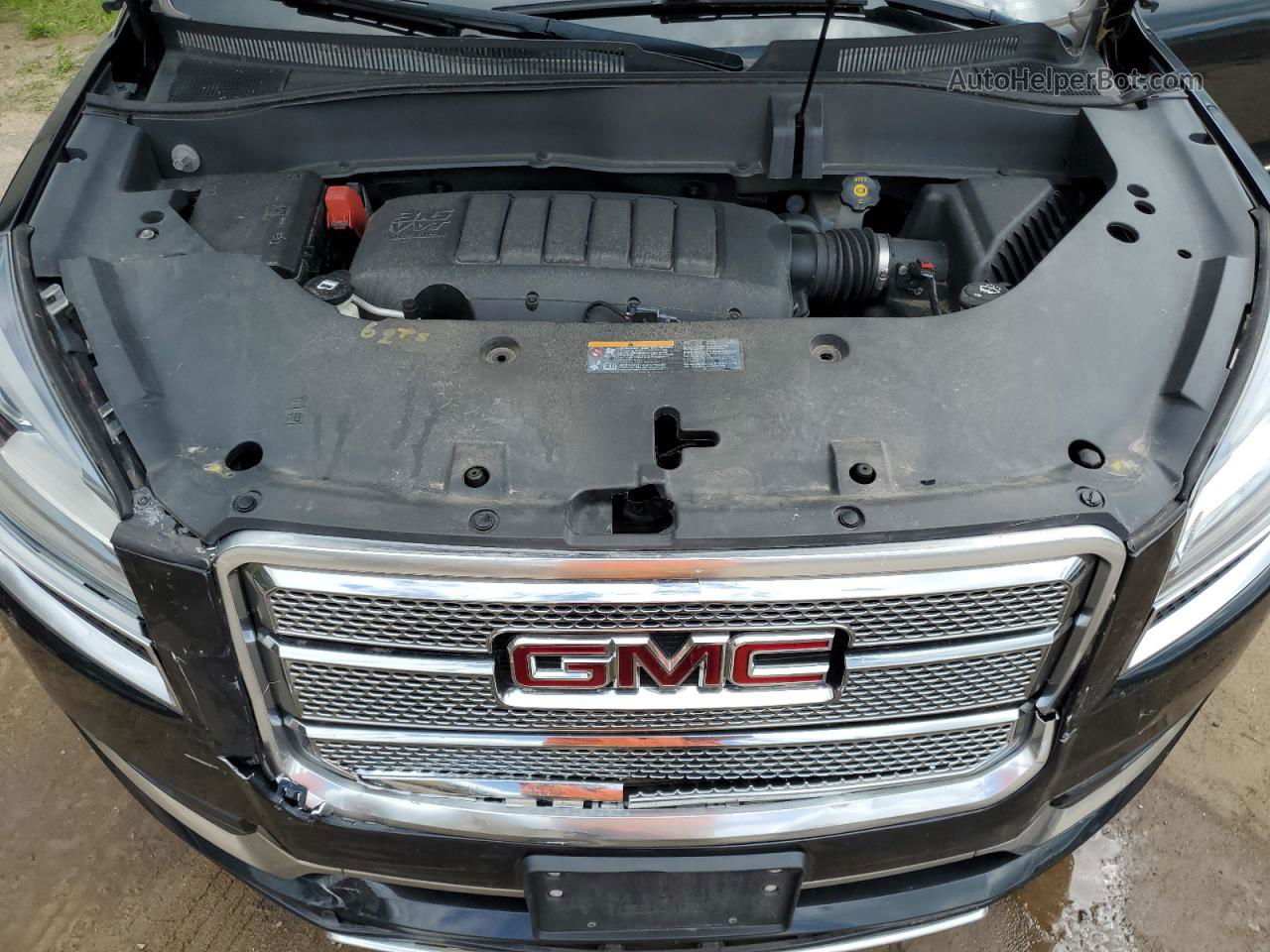 2014 Gmc Acadia Denali Черный vin: 1GKKVTKD2EJ291389