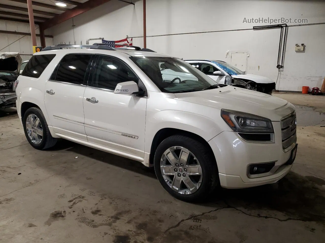 2014 Gmc Acadia Denali White vin: 1GKKVTKD2EJ322172