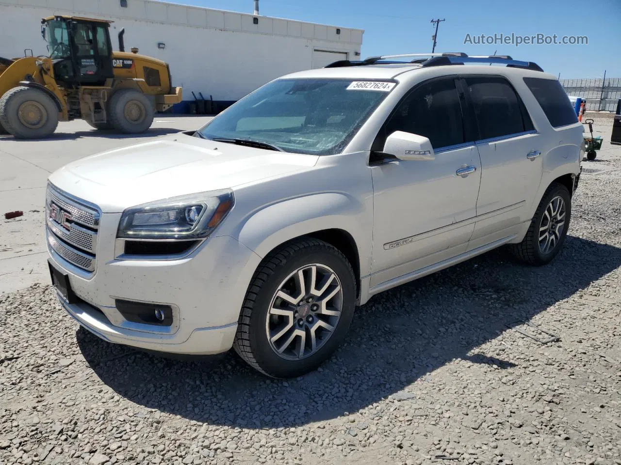 2014 Gmc Acadia Denali White vin: 1GKKVTKD2EJ351106