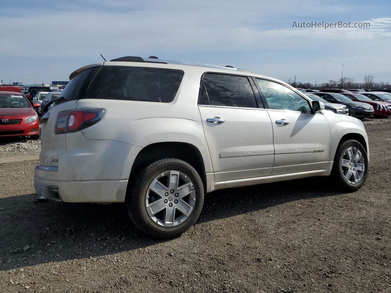 2015 Gmc Acadia Denali White vin: 1GKKVTKD2FJ254957