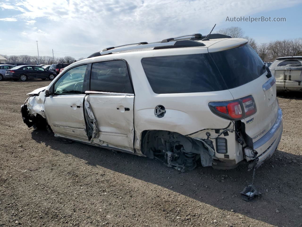 2015 Gmc Acadia Denali White vin: 1GKKVTKD2FJ254957