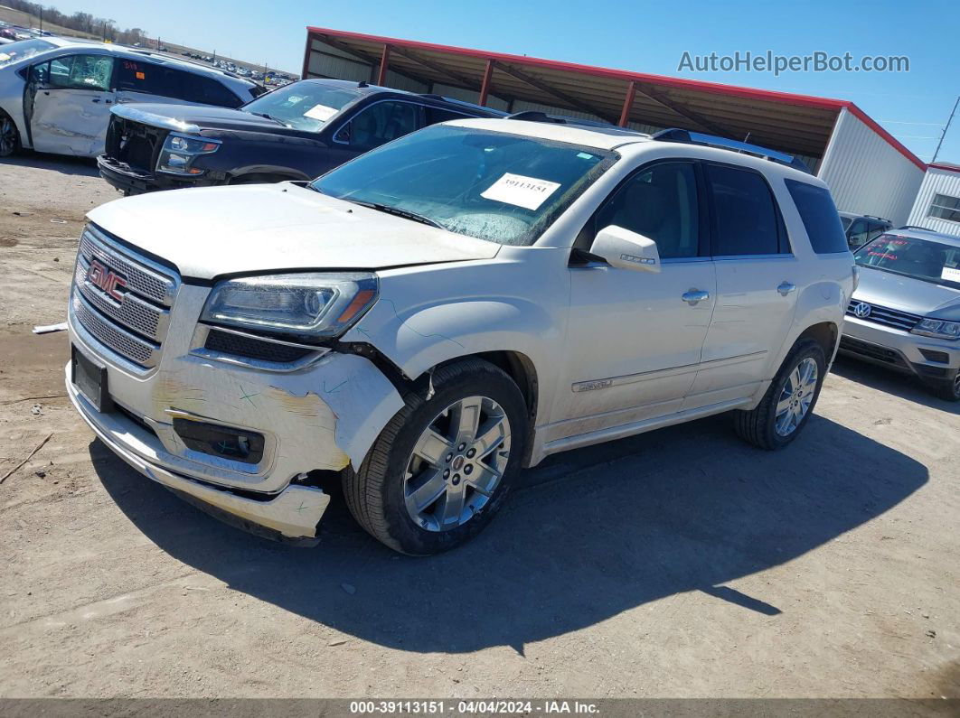 2013 Gmc Acadia Denali White vin: 1GKKVTKD3DJ139605