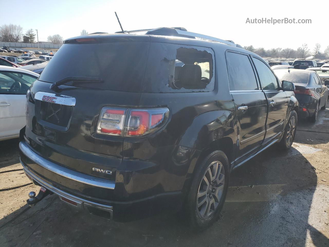 2013 Gmc Acadia Denali Черный vin: 1GKKVTKD3DJ216389