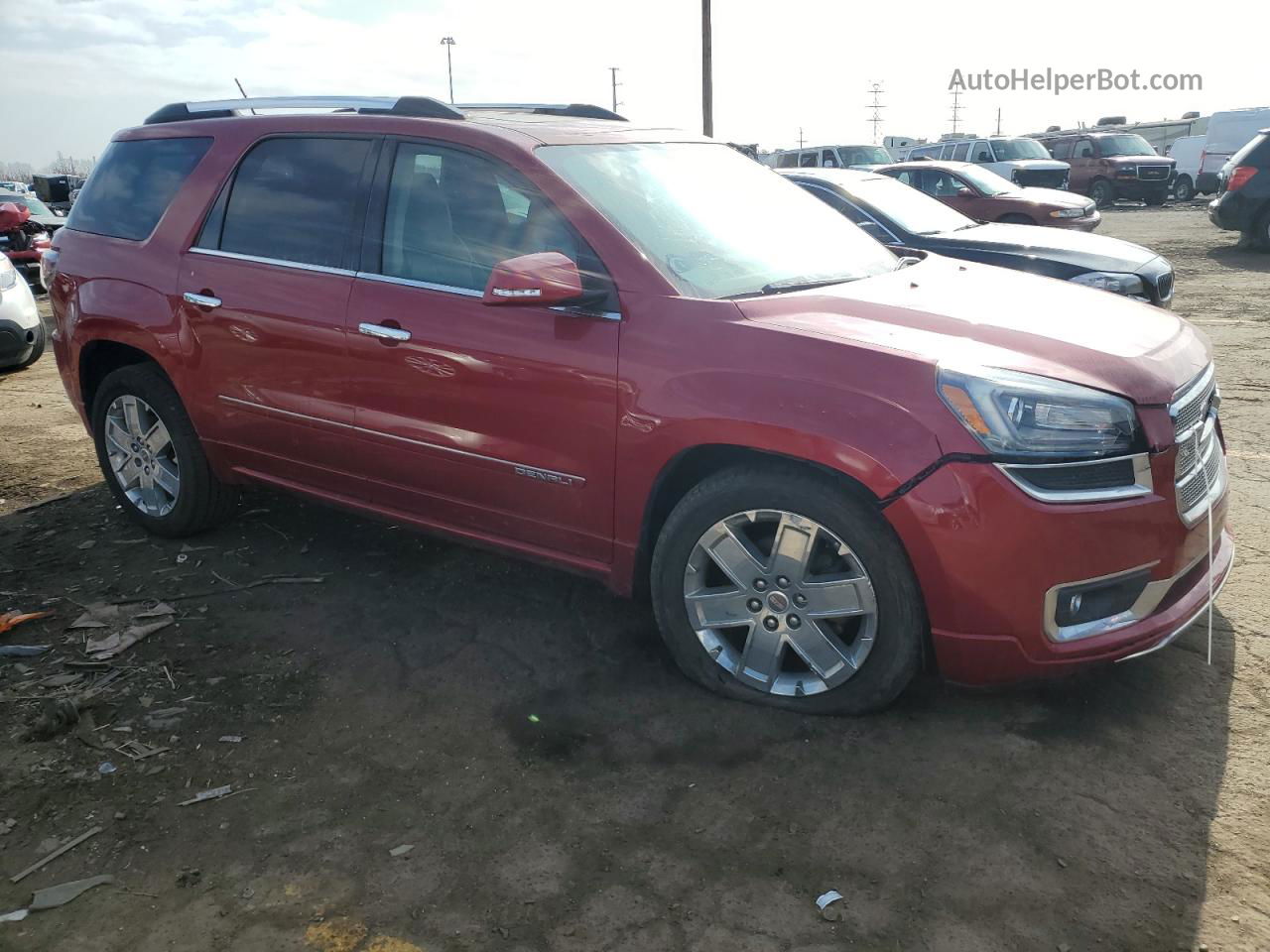 2014 Gmc Acadia Denali Red vin: 1GKKVTKD3EJ173139