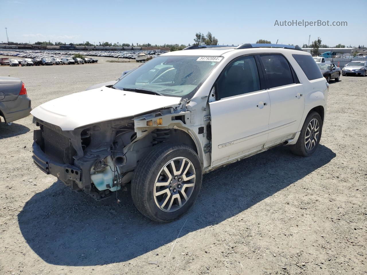 2014 Gmc Acadia Denali White vin: 1GKKVTKD3EJ192886