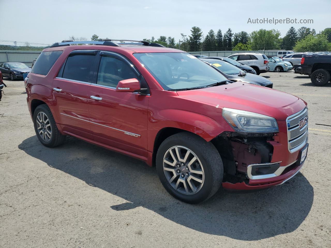 2014 Gmc Acadia Denali Red vin: 1GKKVTKD3EJ211064