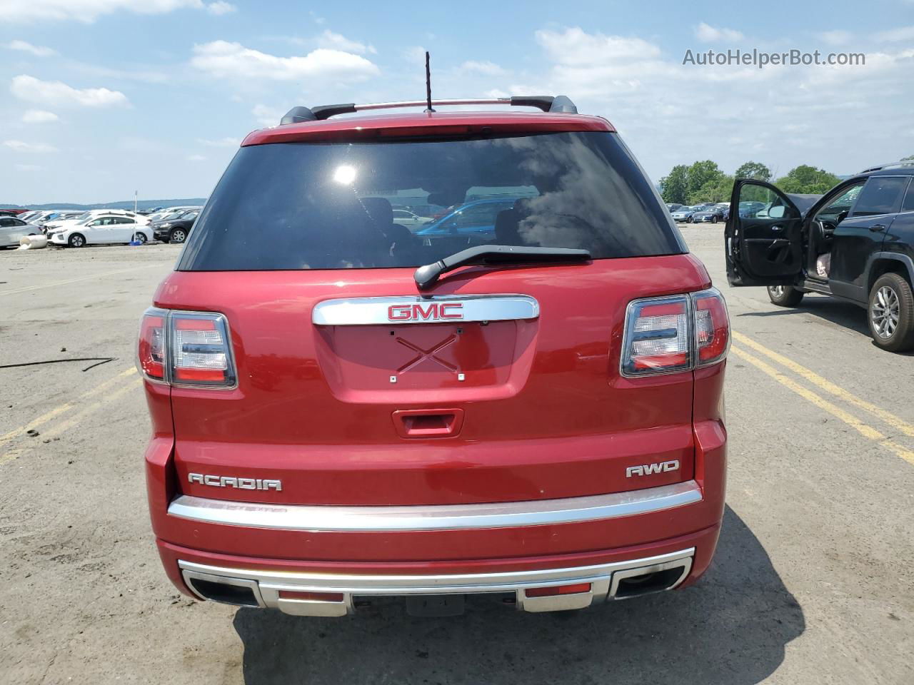 2014 Gmc Acadia Denali Red vin: 1GKKVTKD3EJ211064