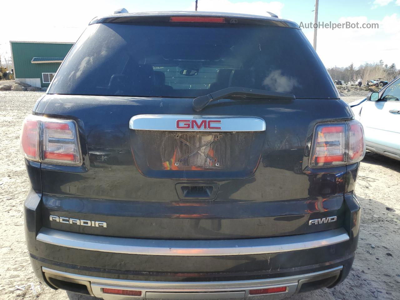 2014 Gmc Acadia Denali Черный vin: 1GKKVTKD3EJ233484