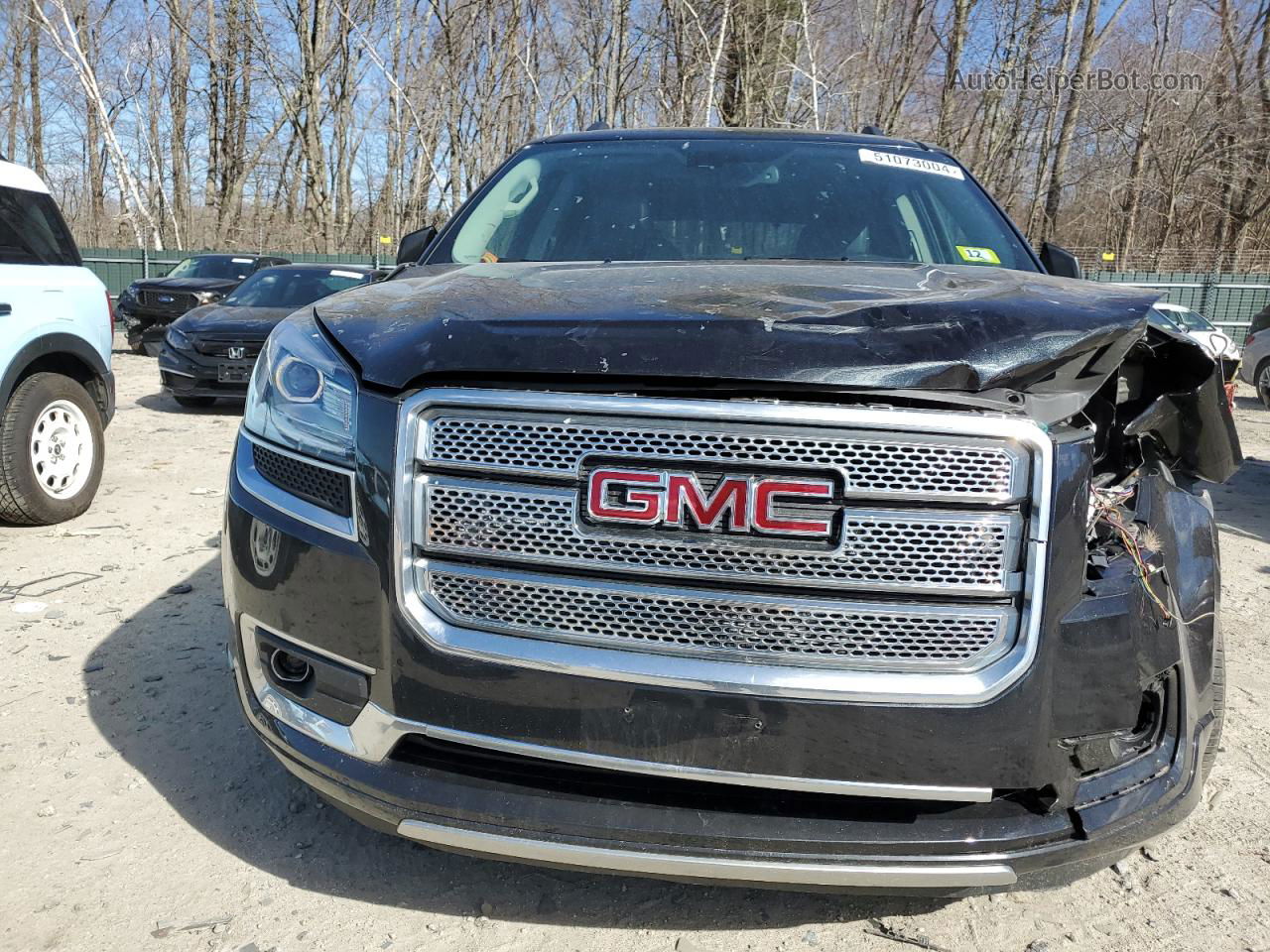 2014 Gmc Acadia Denali Черный vin: 1GKKVTKD3EJ233484