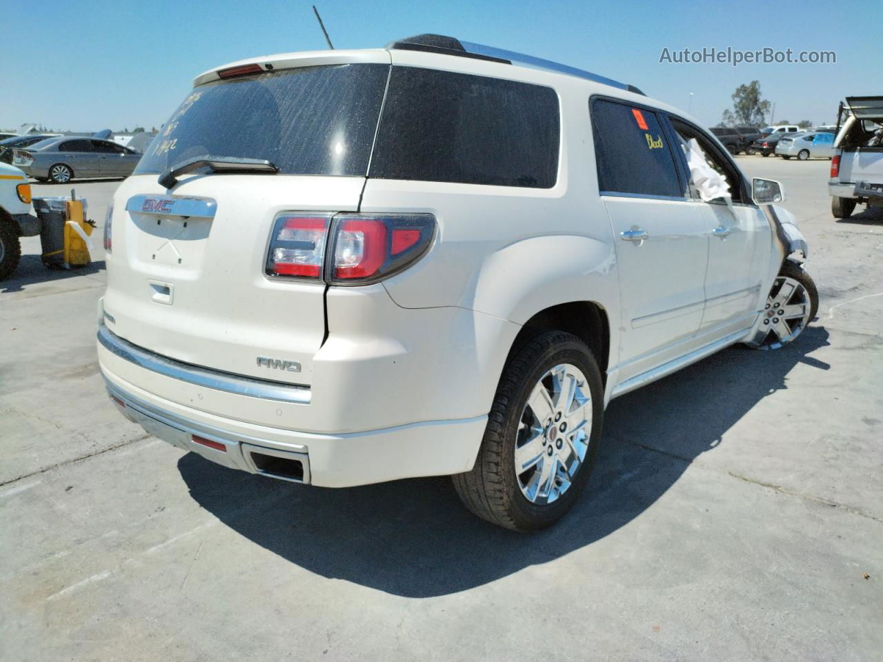 2015 Gmc Acadia Denali Белый vin: 1GKKVTKD3FJ221711