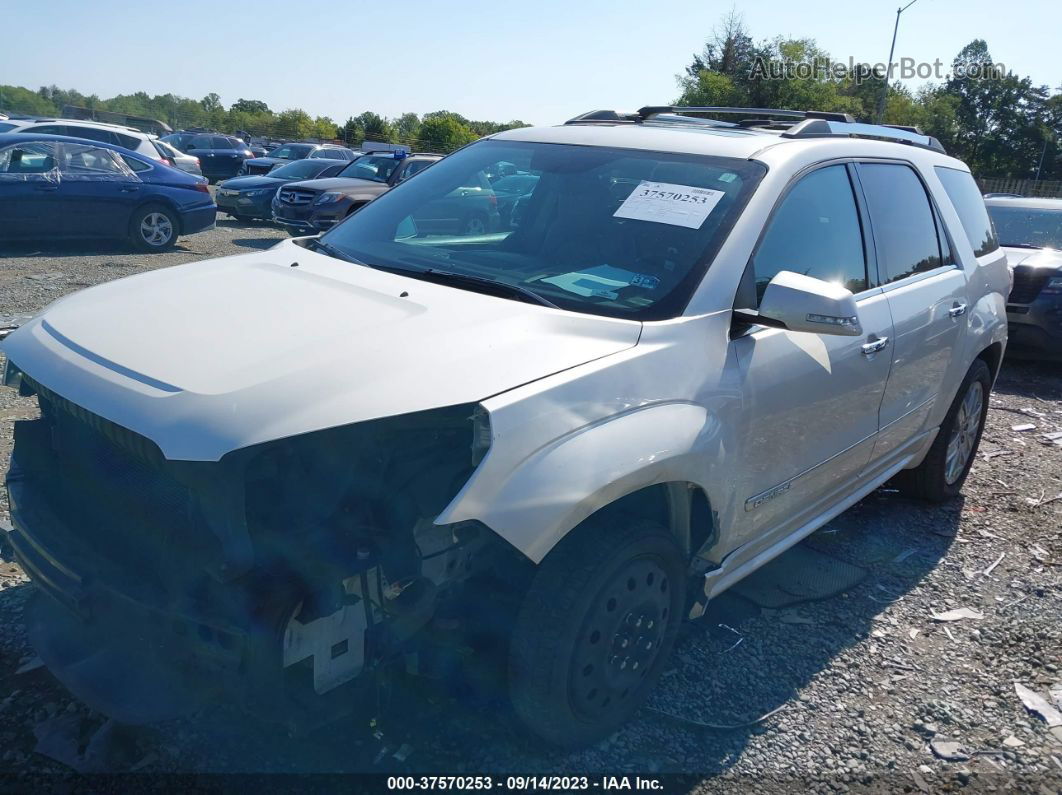 2013 Gmc Acadia Denali White vin: 1GKKVTKD4DJ229118