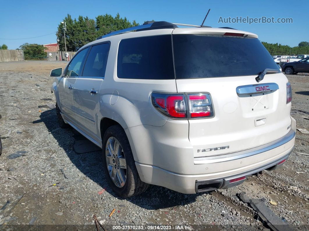 2013 Gmc Acadia Denali White vin: 1GKKVTKD4DJ229118