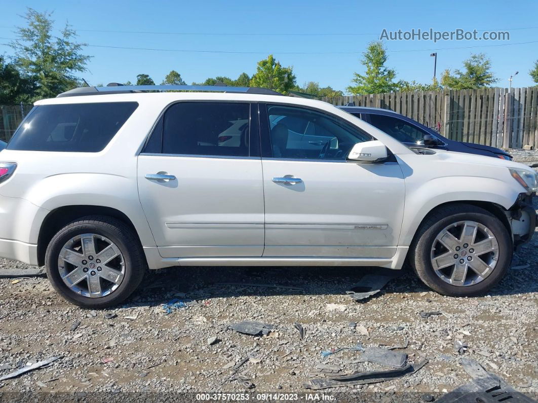 2013 Gmc Acadia Denali White vin: 1GKKVTKD4DJ229118