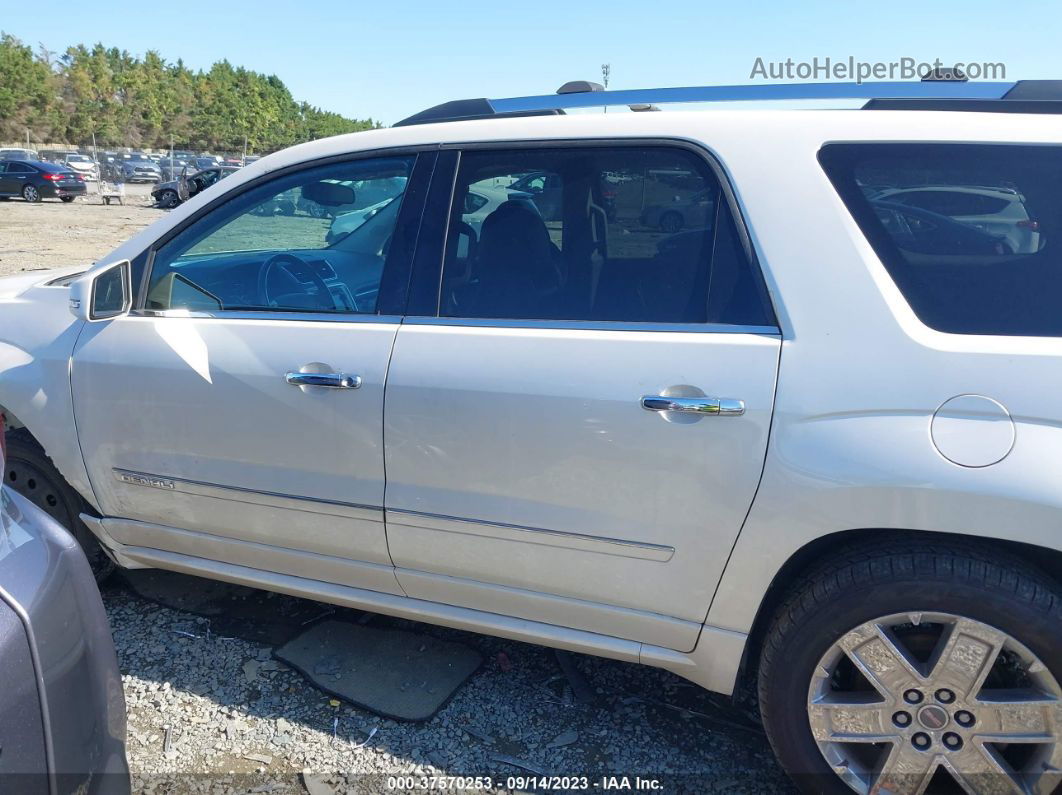 2013 Gmc Acadia Denali White vin: 1GKKVTKD4DJ229118