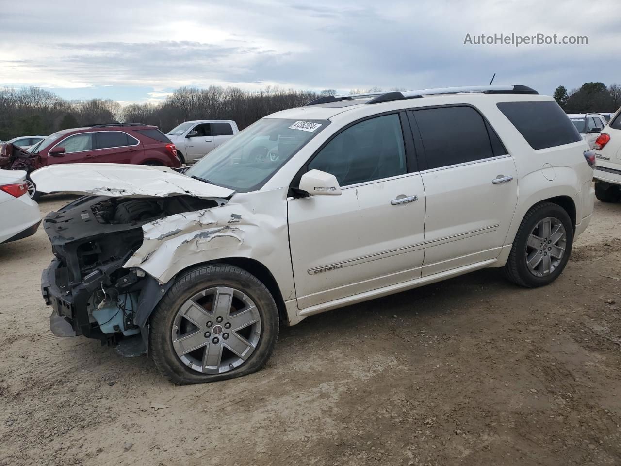 2014 Gmc Acadia Denali Cream vin: 1GKKVTKD4EJ150856