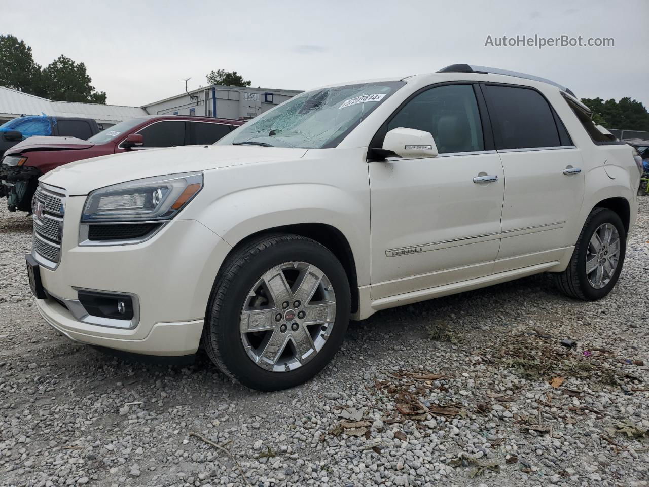 2014 Gmc Acadia Denali Cream vin: 1GKKVTKD4EJ281415