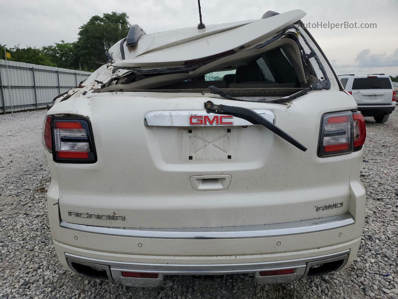 2014 Gmc Acadia Denali Cream vin: 1GKKVTKD4EJ281415