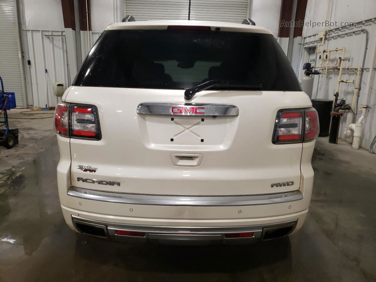 2014 Gmc Acadia Denali White vin: 1GKKVTKD4EJ321007