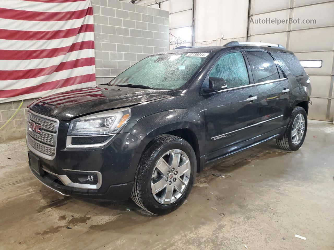 2015 Gmc Acadia Denali Black vin: 1GKKVTKD4FJ250196