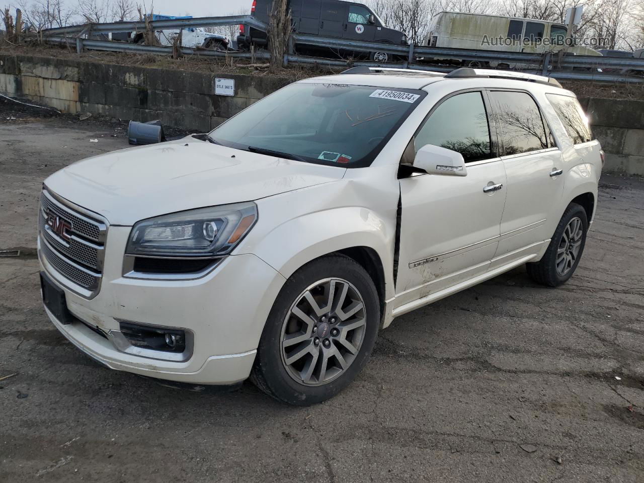 2013 Gmc Acadia Denali Белый vin: 1GKKVTKD5DJ123776