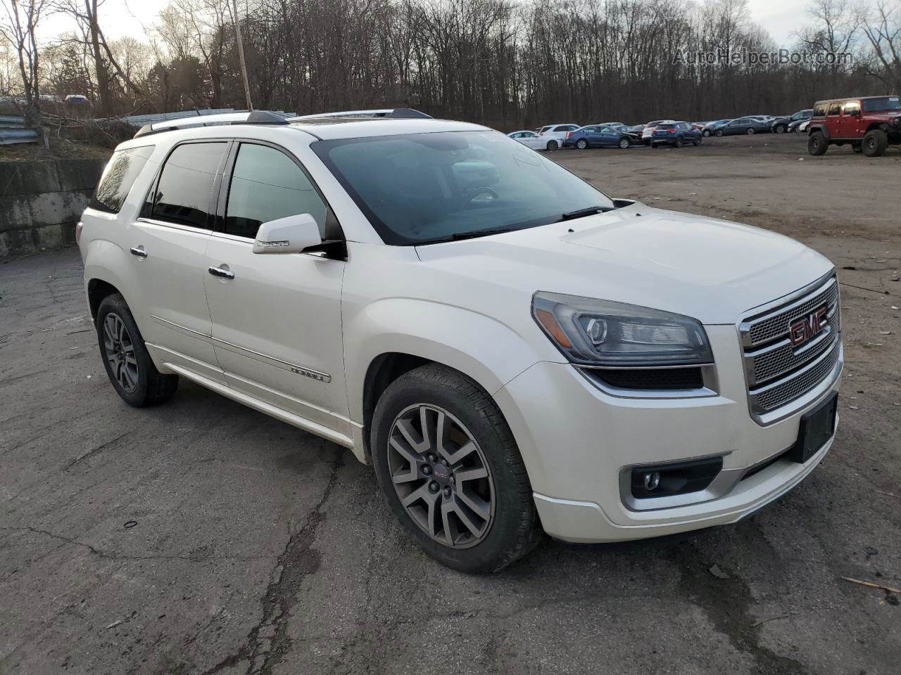 2013 Gmc Acadia Denali Белый vin: 1GKKVTKD5DJ123776