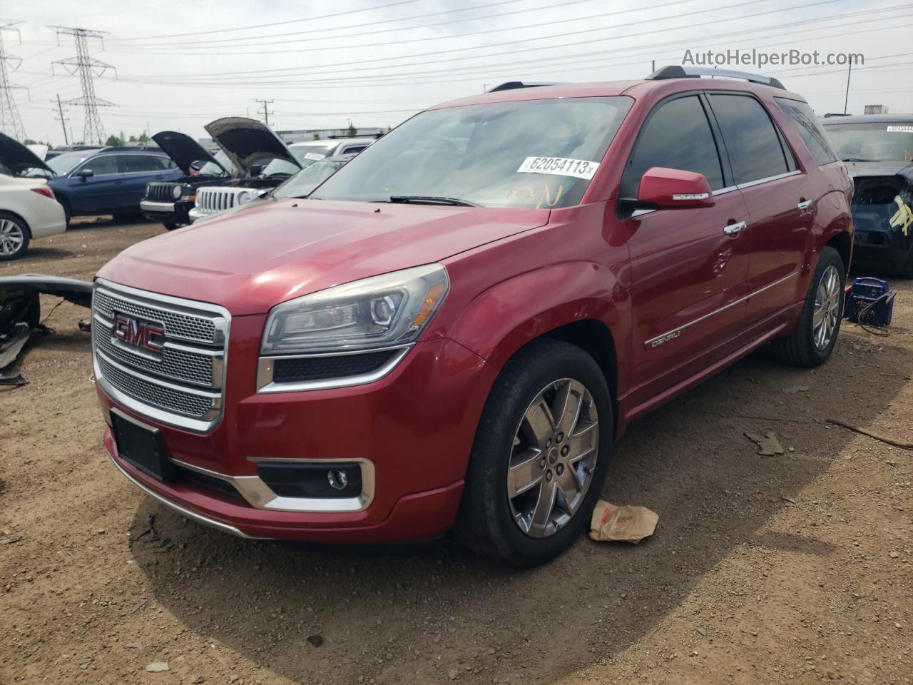 2013 Gmc Acadia Denali Red vin: 1GKKVTKD5DJ127620