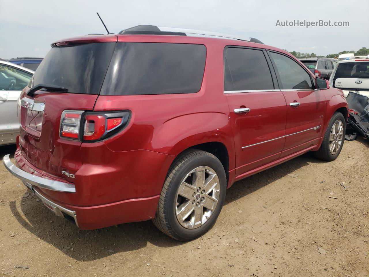 2013 Gmc Acadia Denali Red vin: 1GKKVTKD5DJ127620