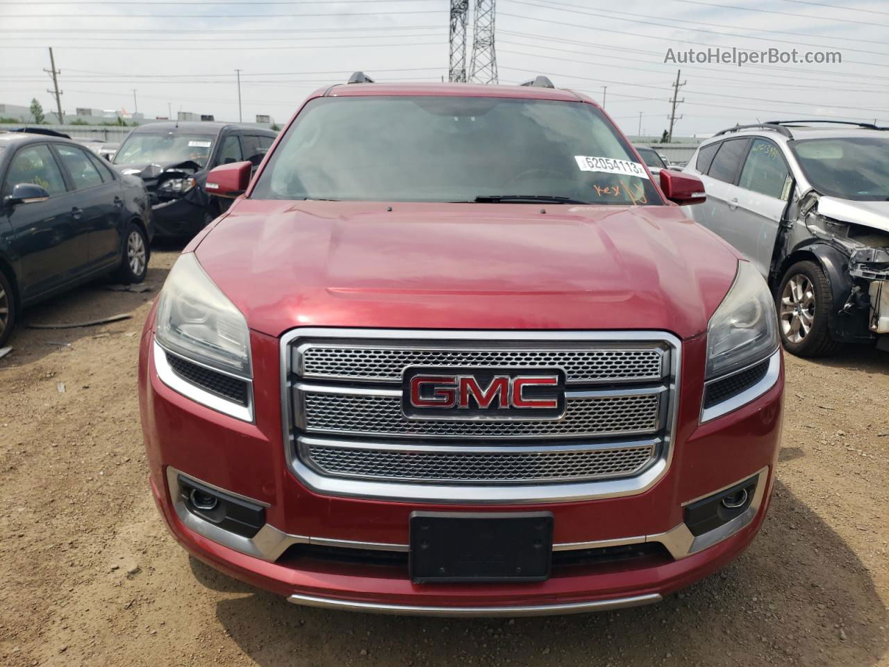 2013 Gmc Acadia Denali Red vin: 1GKKVTKD5DJ127620