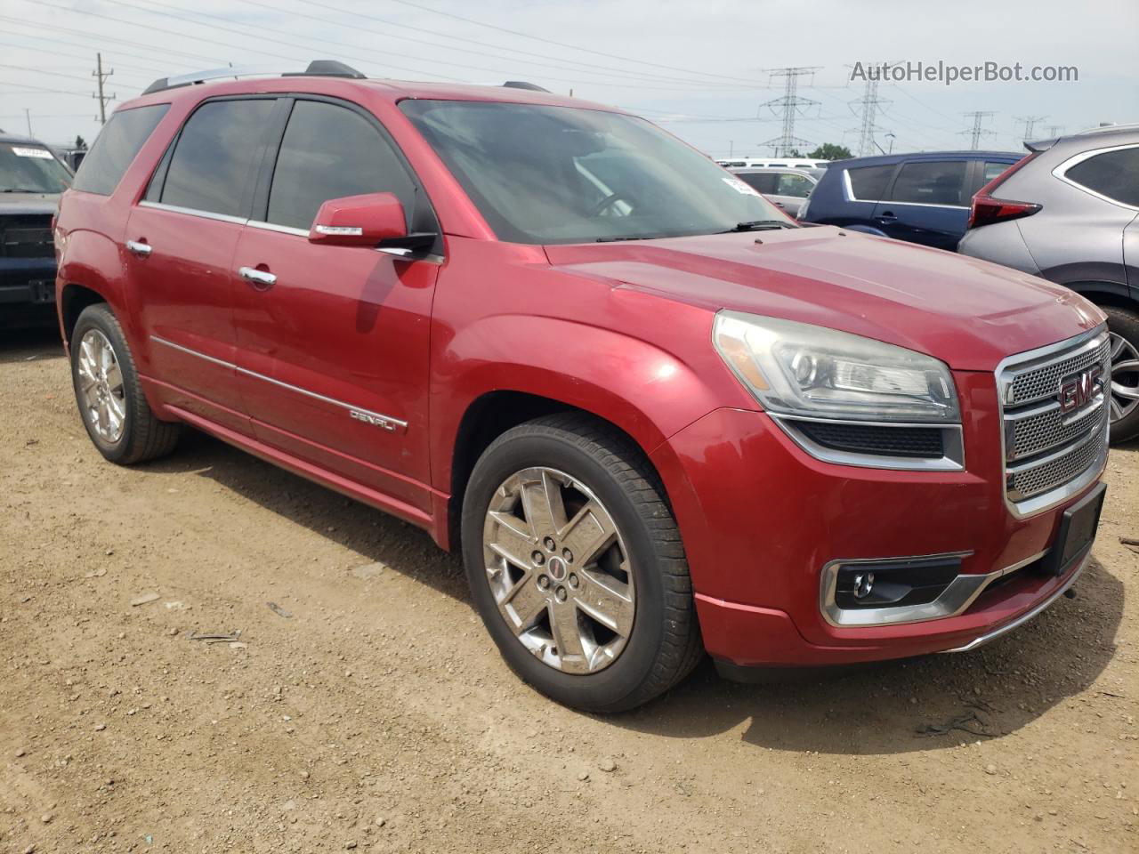 2013 Gmc Acadia Denali Красный vin: 1GKKVTKD5DJ127620