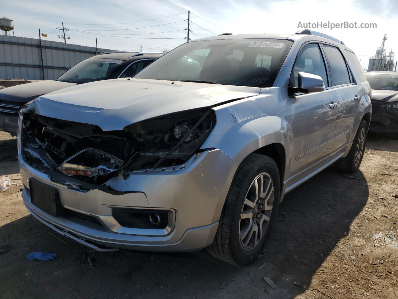 2013 Gmc Acadia Denali Silver vin: 1GKKVTKD5DJ211582