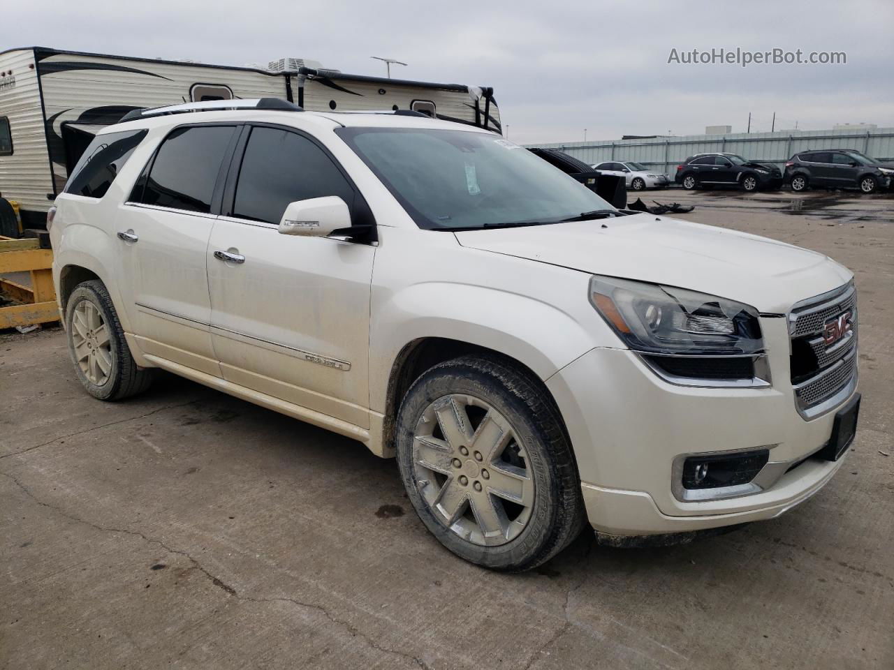 2014 Gmc Acadia Denali White vin: 1GKKVTKD5EJ146010