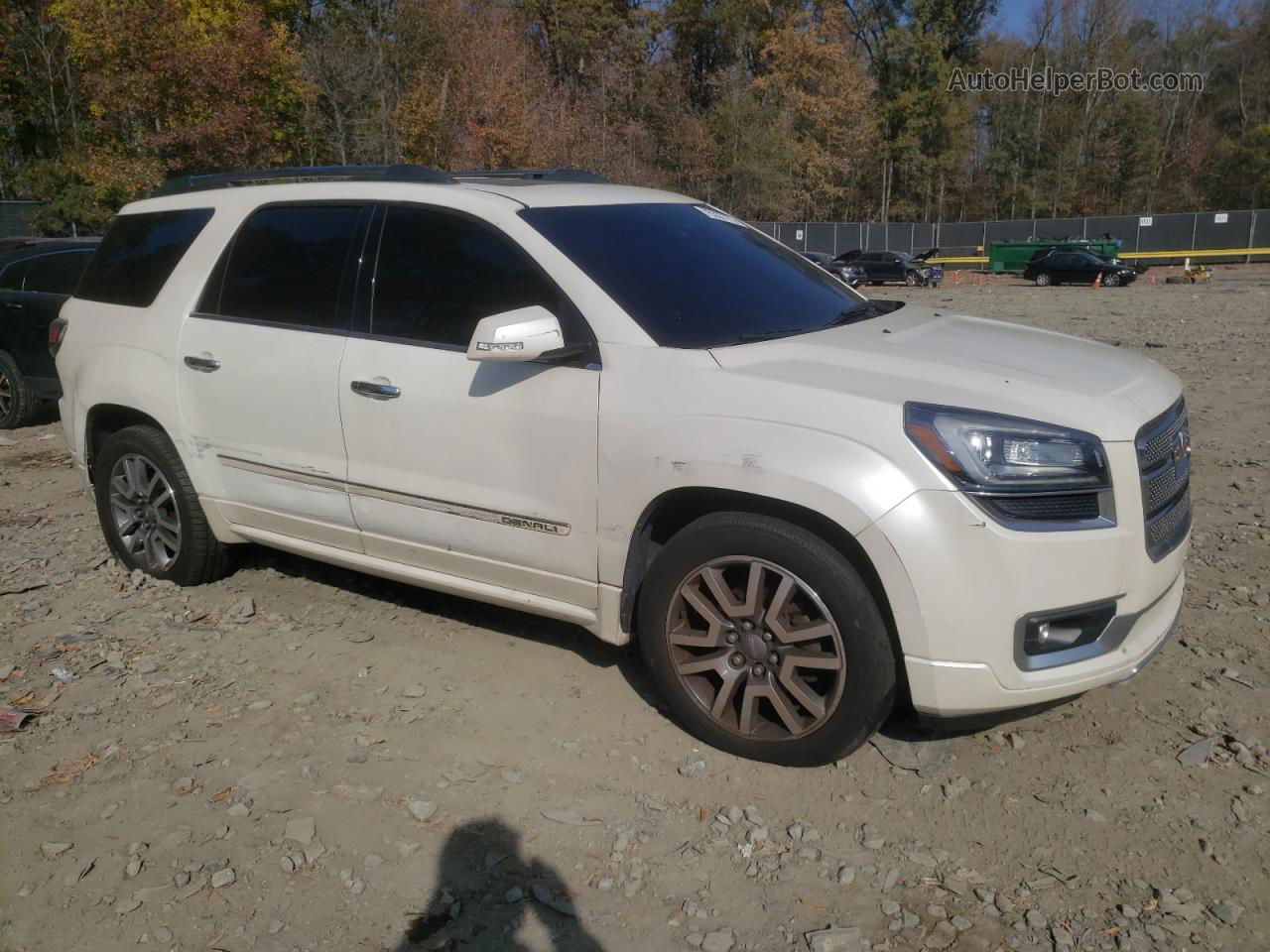 2014 Gmc Acadia Denali White vin: 1GKKVTKD5EJ204326