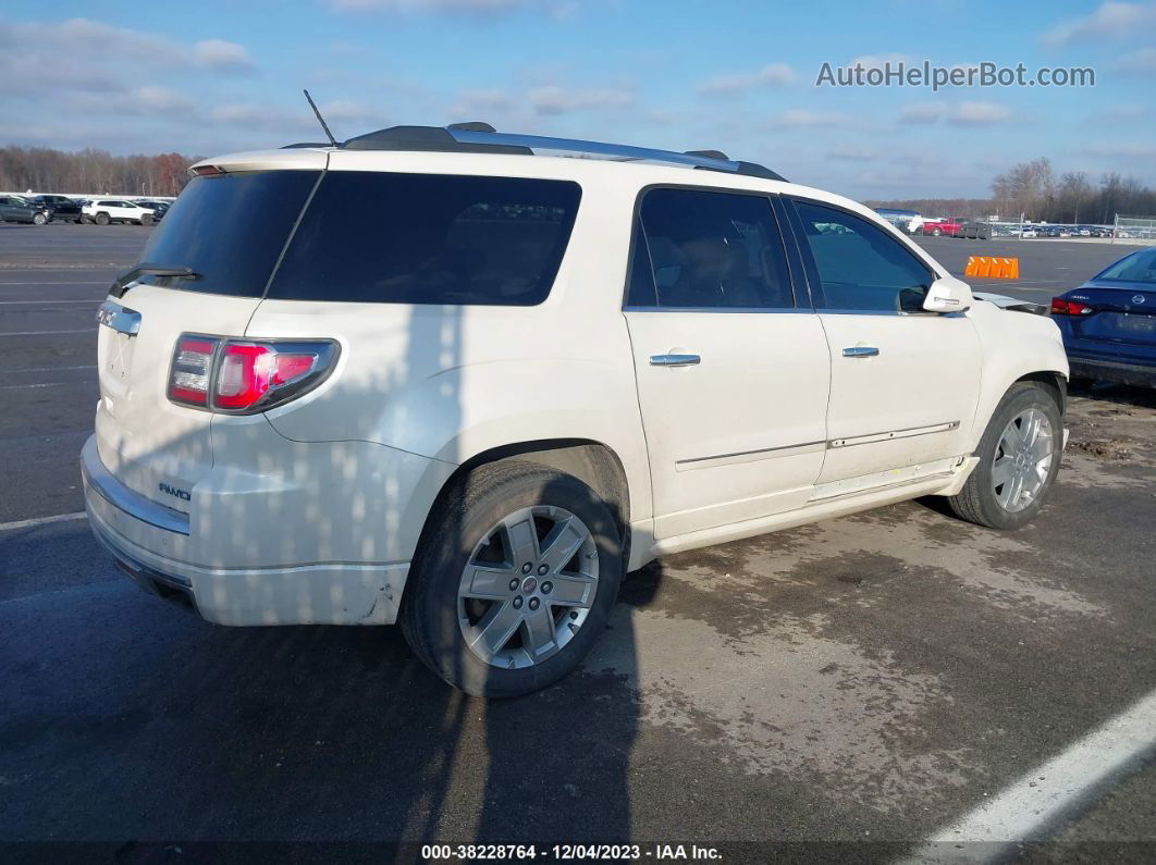 2014 Gmc Acadia Denali White vin: 1GKKVTKD5EJ210885