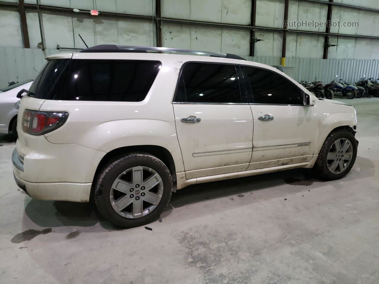 2014 Gmc Acadia Denali White vin: 1GKKVTKD5EJ317743