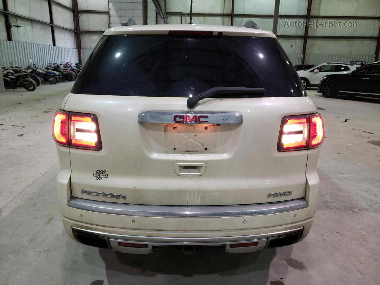 2014 Gmc Acadia Denali White vin: 1GKKVTKD5EJ317743